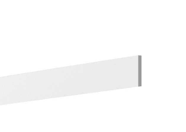 VerDesign Soklová lišta 120 cm, biela